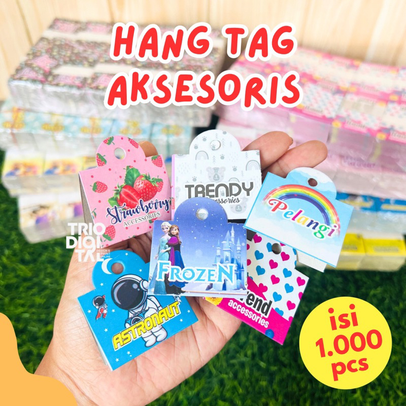 

(isi 1000pcs) Hangtag Label Aksesoris Murah