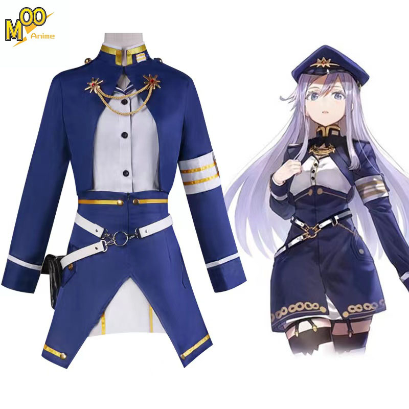 Anime 86 Eighty Six Vladilena Milize Cosplay Costume Military Uniforms For Women uniform and wig