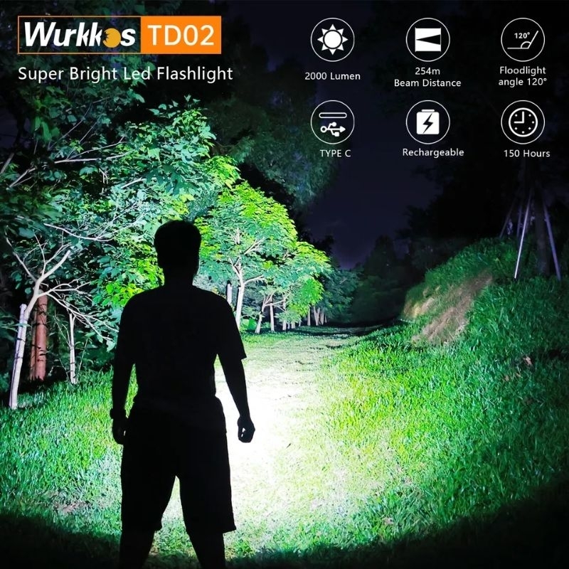 Wurkkos TD02 2000 Lumens 254 Meters