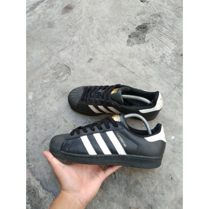 adidas superstar black second brand