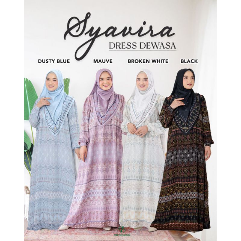 SYAVIRA DRESS BY GREENISM | SARIMBIT SYAVI & SYAVIRA BY GREENISM | SARIMBIT GREENISM 2024 | GAMIS ED