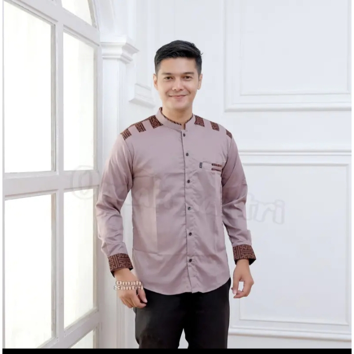 BAJU KOKO PRIA TERBARU KOKO MOTIF PANSER KOKO EL RUMI SERAGAM HADROH