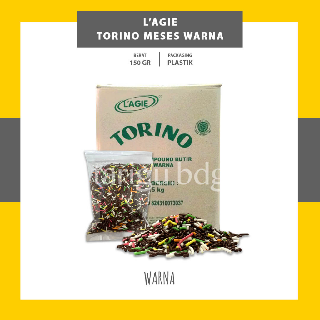 

MESES COKLAT ANEKA WARNA TORINO LAGIE 150GR - MISES WARNA MESES SAFARI - CHOCOLATE RICE SPRINKLES - MEISES COKELAT SAFARI BUTIR - MESES RAINBOW