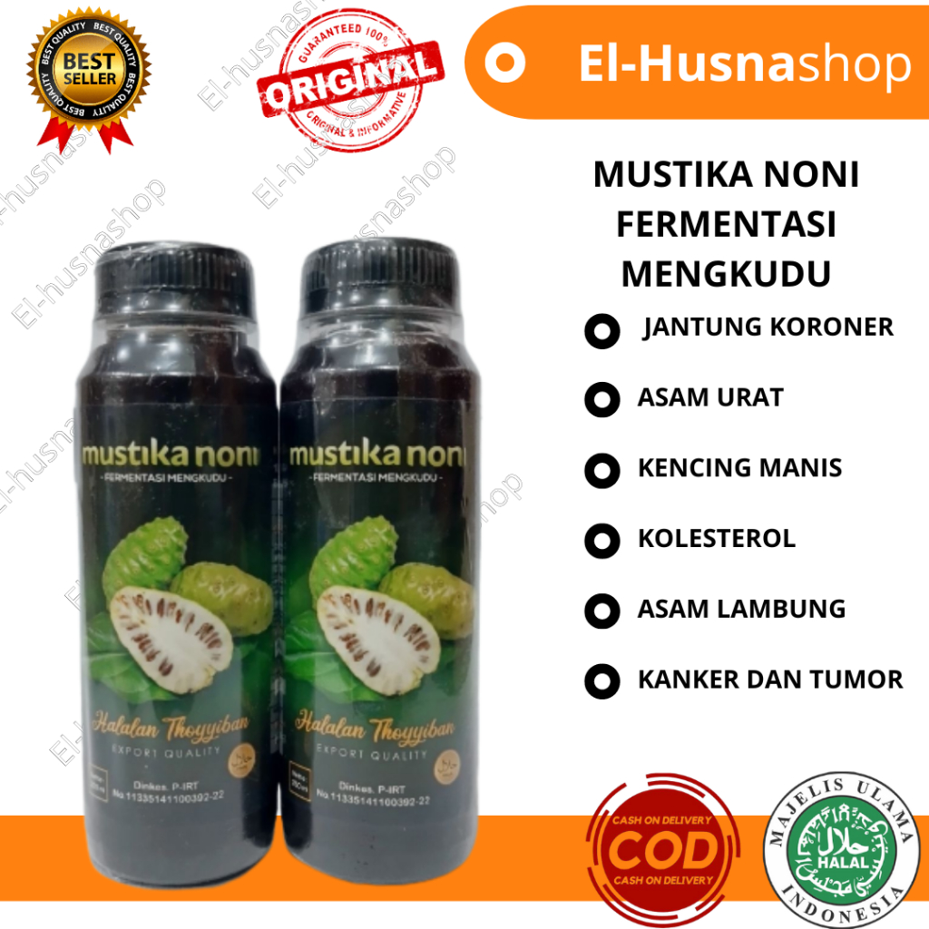 

Mustika Noni 250ml Fermentasi Mengkudu Jus Buah Mengkudu Export Quality Asli Original