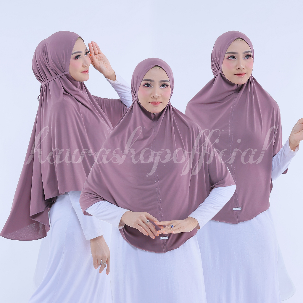 Jilbab Jersey Jumbo Khimar Non Pet Jersey Size XL Semi Jumbo Khimar Jilbab Jersey Jumbo