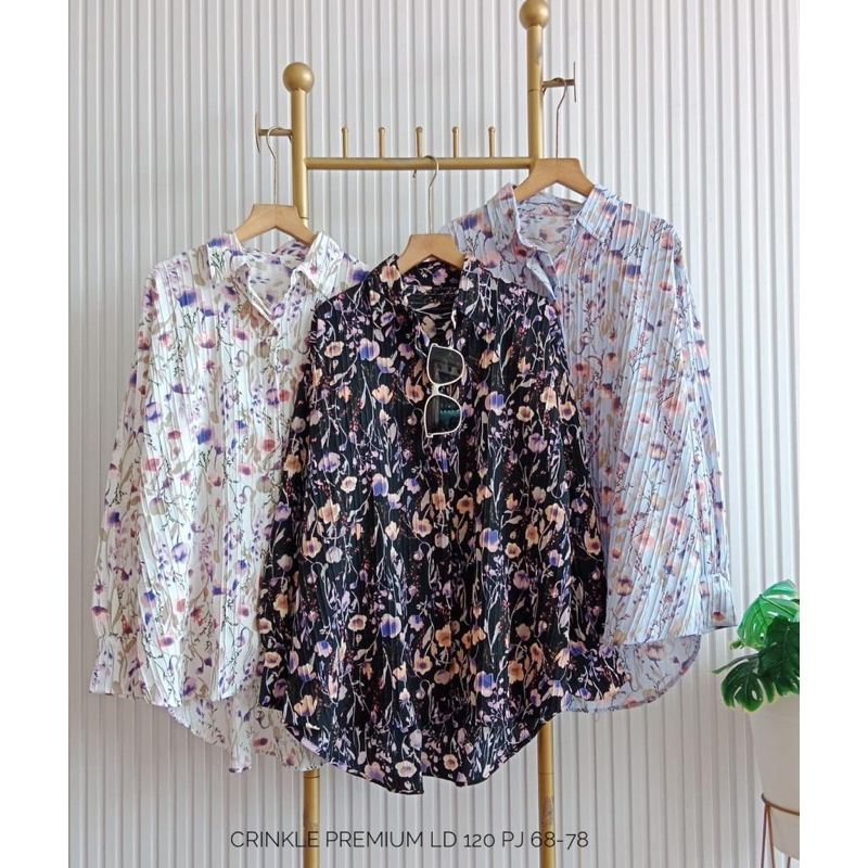 blouse crinkle premium import