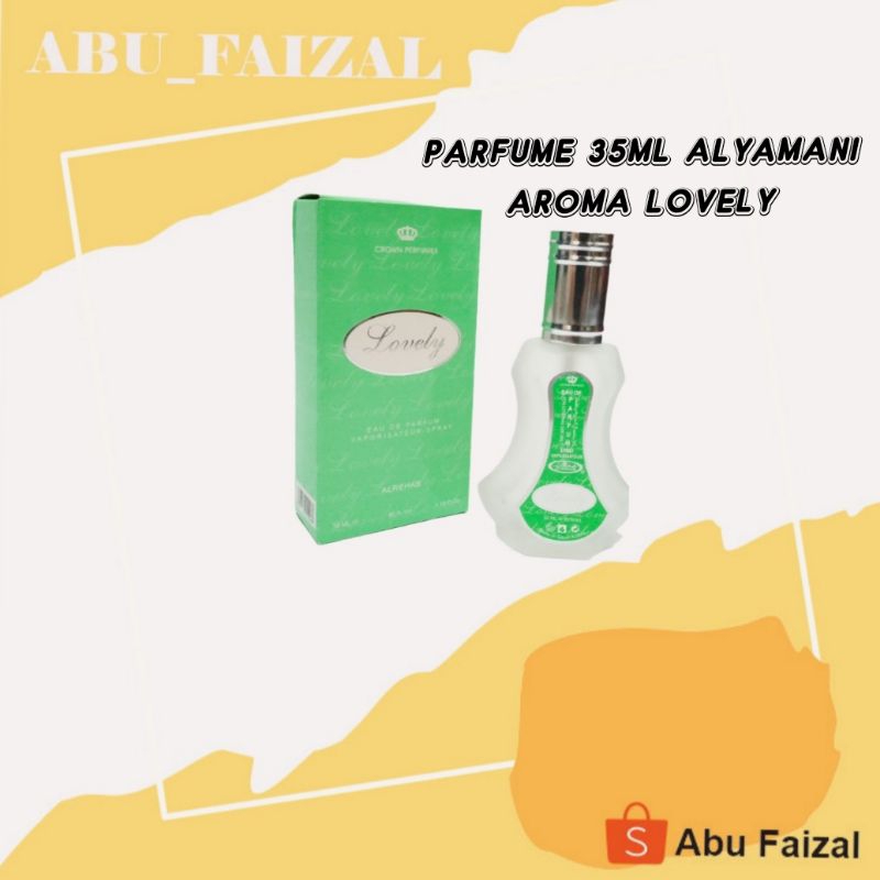 PARFUM AL REHAB SPRAY 35ML AROMA LOVELY 100% ORIGINAL