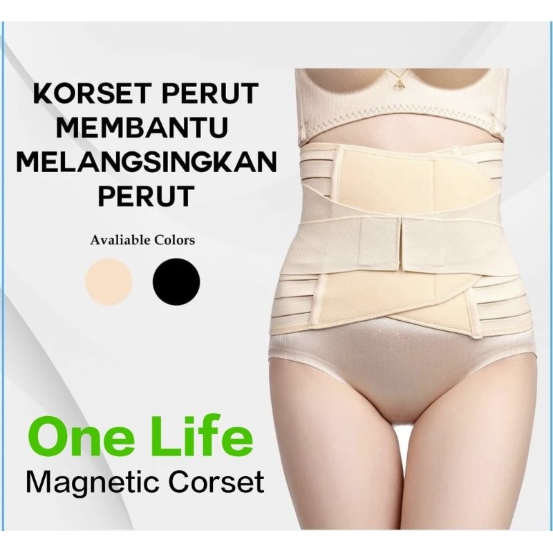Korset Paska melahirkan & gurita hamil One life Adjustable corset + magnetic penopang tulang belakan