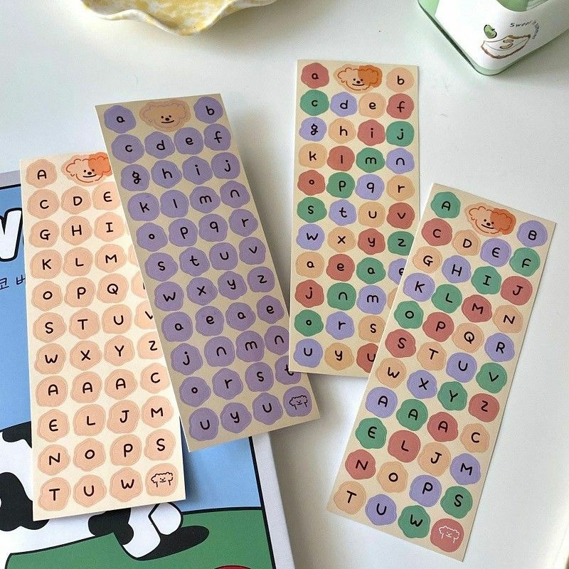 

Sticker Alphabet Huruf Angka Stiker Animasi Dekor Buku