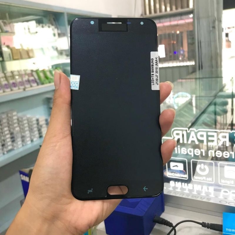 Lcd  Samsung J720 J7 2018 black