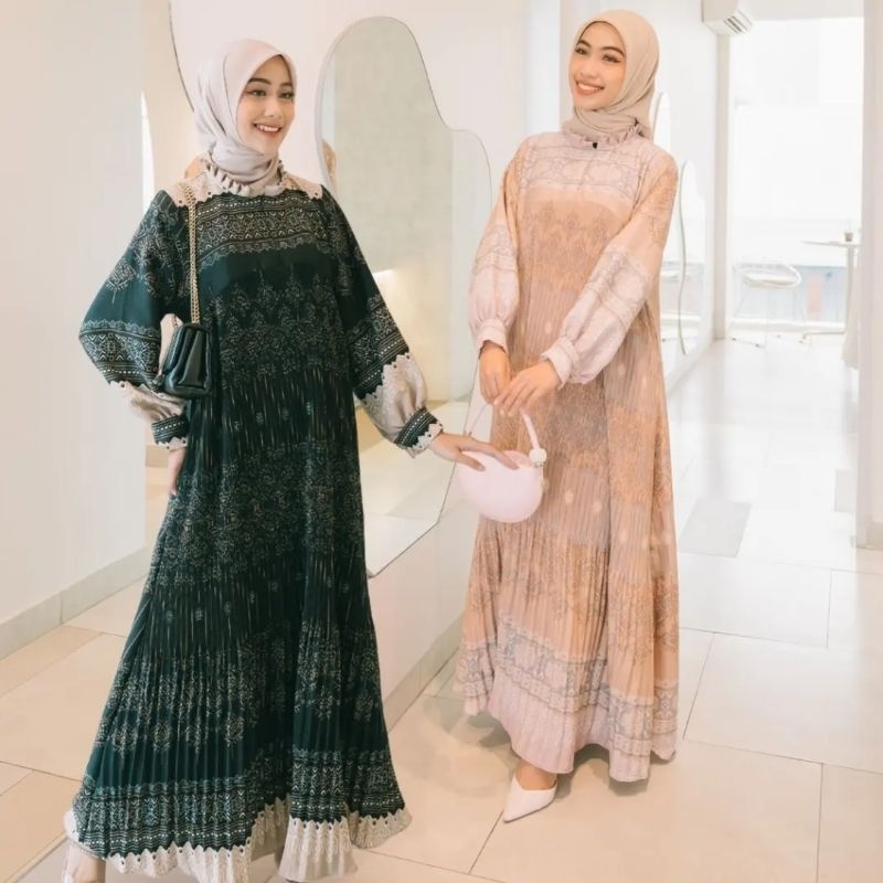 Dress Gamis Batik Plisket - JW517