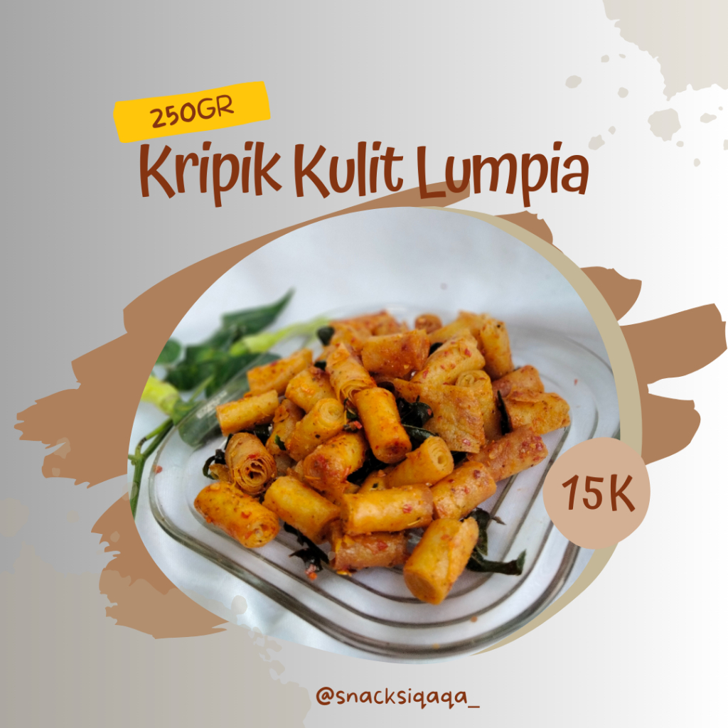 

Kripik Lumpia Kemasan Kecil HARGA TERMURAH