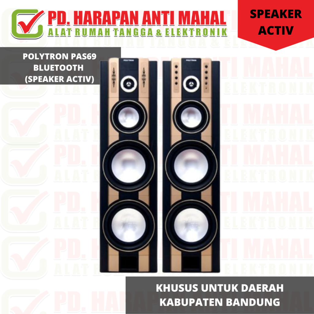 POLYTRON PAS69 BLUETOOTH (SPEAKER ACTIV)/Speaker Aktive Polytron PAS 69 XBR Bluetooth super bass/Speaker Aktif POLYTRON PAS 69 USB,Bluetooth