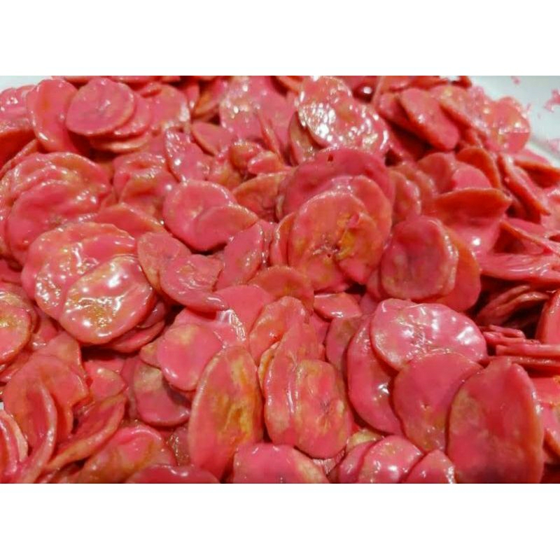 

Keripik pisang coklat lumer rasa strawberry 125gr || dicauan keripik pisang lumer paling laris