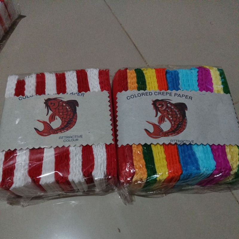 

kertas crepe / krep potongan