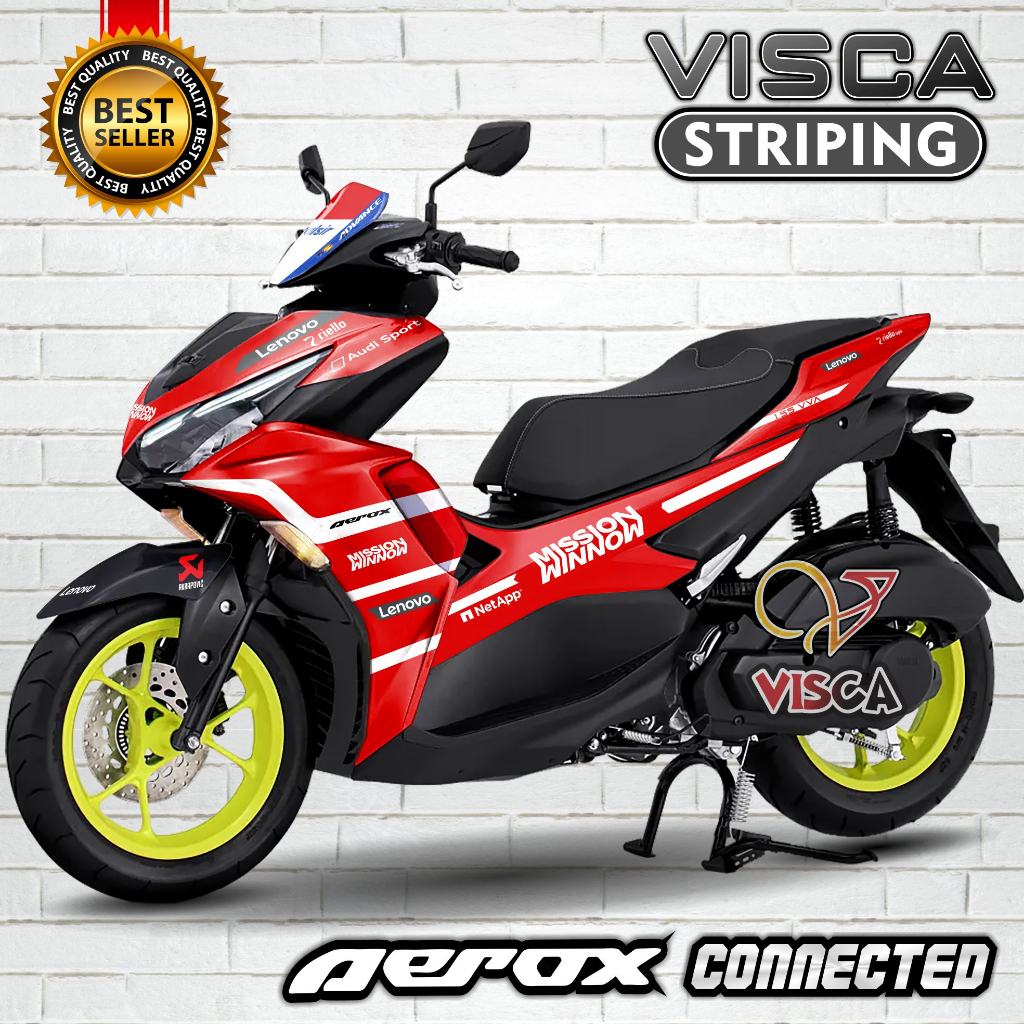 Decal Aerox 155 Connected 2021 2022 Full Body - Stiker Aerox 155 Connected 2021 2022 Keren - Decal A