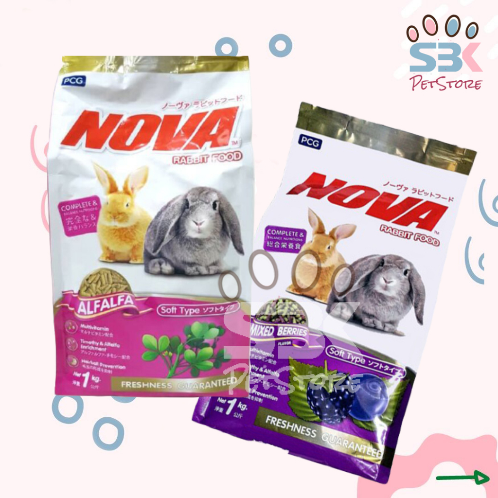 Nova 1kg Makanan Kelinci - Pelet Kelinci -Pakan Kelinci