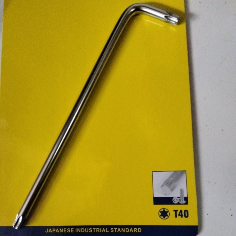 Kunci L Bintang T40 Kunci Kepala Babi Honda Buka Baut Cakram T 40