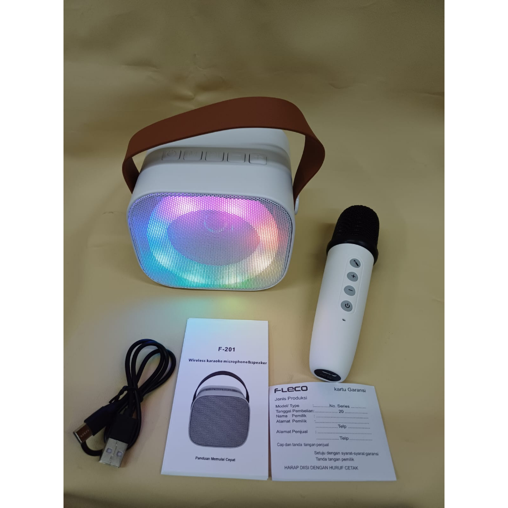 SPEAKER FLECO F 201 KTV & MIC WIRELESS