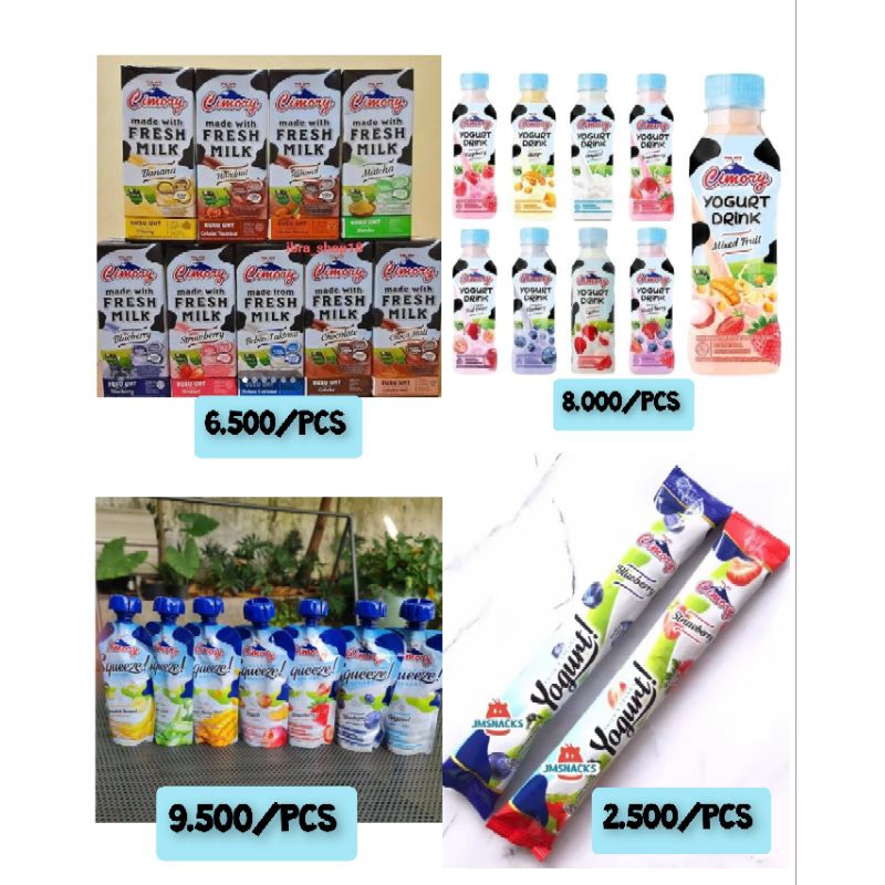 Cimory yogurt, UHT, squeeze,yogurt mini, yogurt drinks, yogurt stik