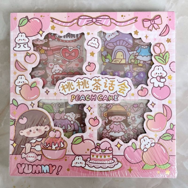 

stiker nini peach cake