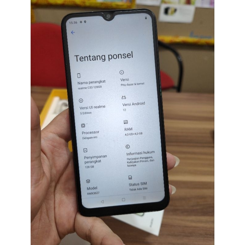 REALME  c33 ram 4 rom 128