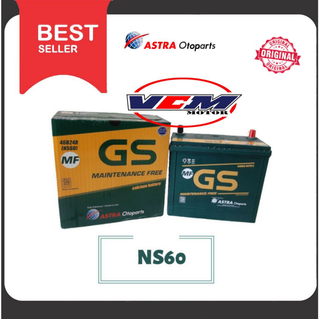 Accu Kering NS60 45Ah GS ASTRA MF Mobil Avanza - Rush - Grand Max