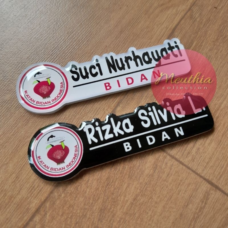 

Nametag Bidan Custom