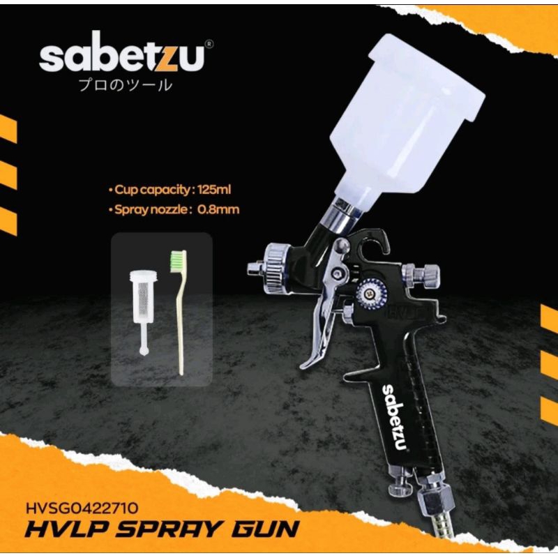 SPRAY GUN HVLP / SPRAY GUN / CAT ANGIN SABETZU 125 ML