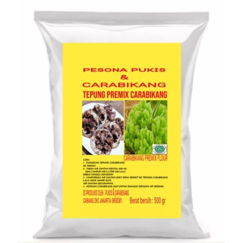

TEPUNG BERAS PREMIX CARABIKANG SUPER MANIS 500 GR
