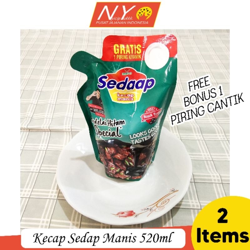 

BIG SALE PROMO KECAP SEDAP MANIS 520ml Bonus 1 Piring Cantik