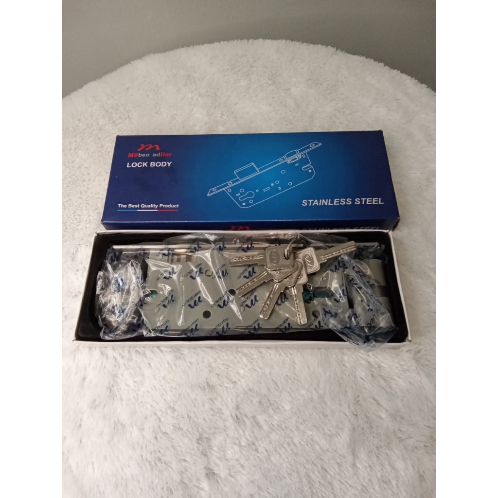 body kunci pelor merk muller stainless steel 304 kunci pintu rumah kupu tarung tarikan pintu gagang 