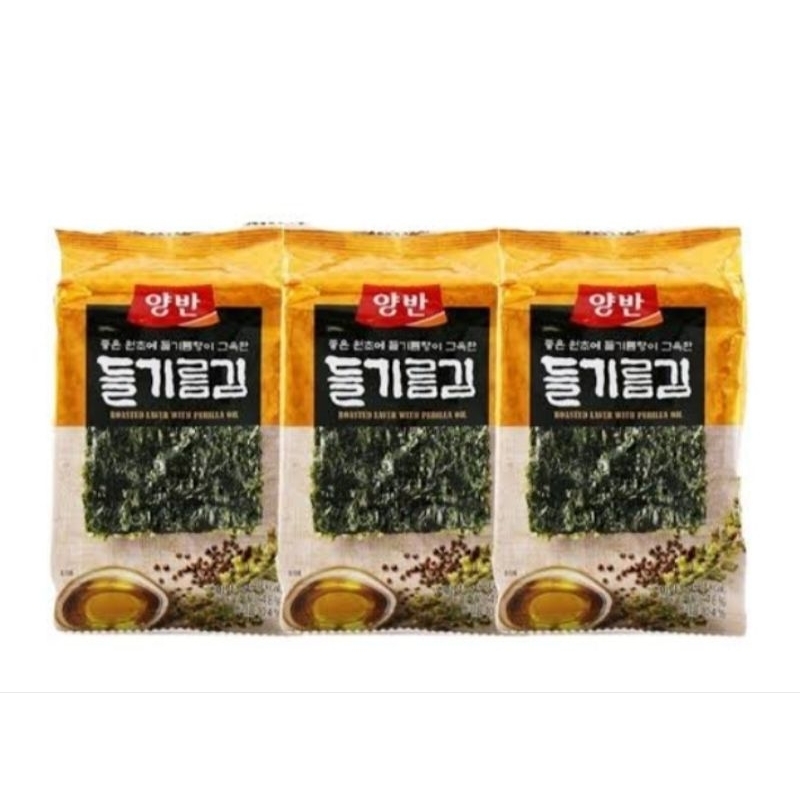 

dongwon seasoned laver with perilla oil 3p (15 gr )