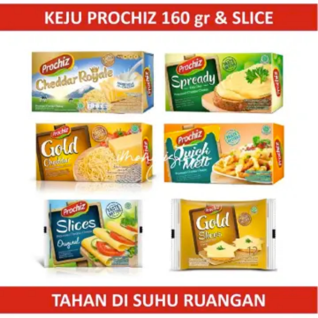 

Keju Prochiz Aneka Varian 160gr Rak Sayur Belanja Murah Padang