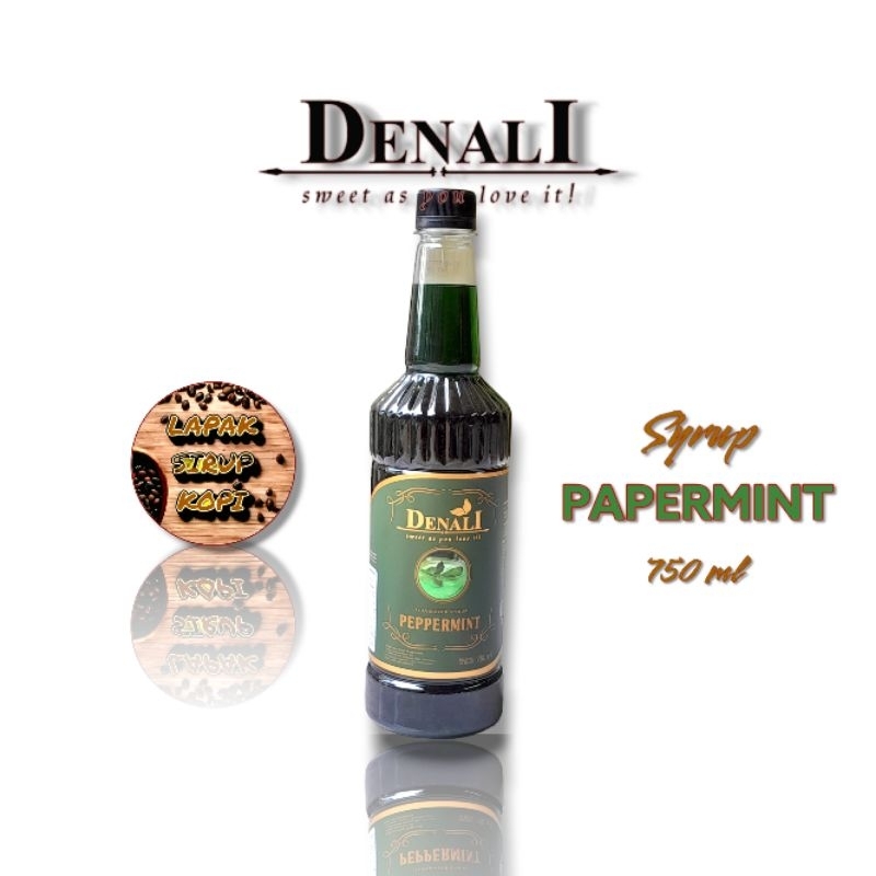 

Denali - Papermint syrup 750ml - sirup minuman rasa papermint