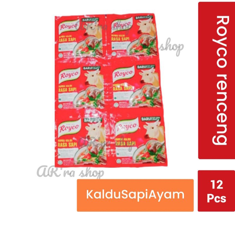 

Royco rasa kaldu sapi dan ayam renceng 12 sct