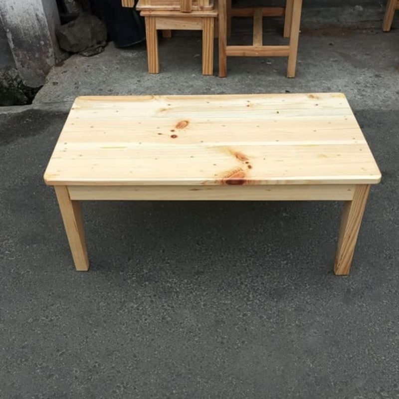 meja lesehan meja belajar meja makan kayu jati belanda 80x40x30