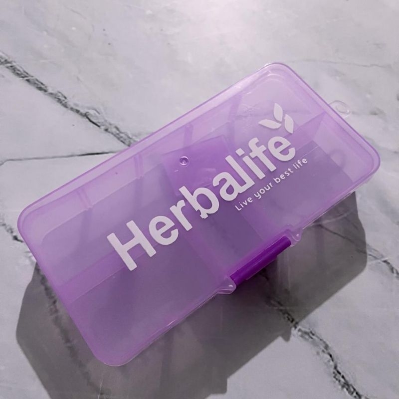 Kotak pil tablet herb*life-Tablet Ungu