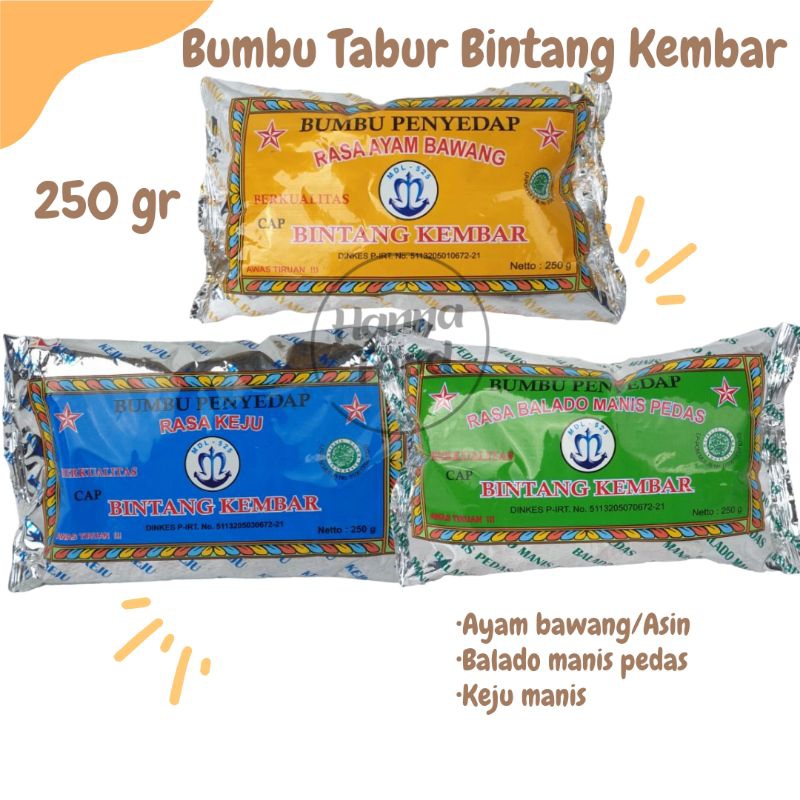 

BUMBU MASAK / BUMBU TABUR BINTANG KEMBAR/ BUMBU BINTANG KEMBAR