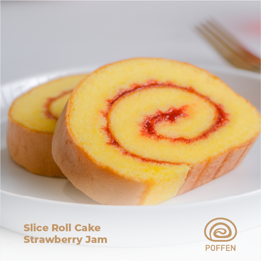 

Roll Strawberry Jam Slice