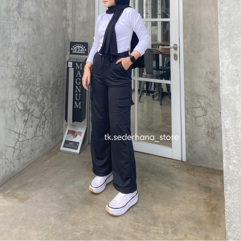 Celana Cargo Wanita - Cargo Pants - Cargo - Celana Murah - Celana Kekinian - Celana Cargo Import - C