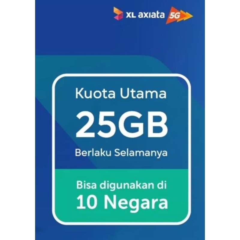 KARTU PERDANA XL GO IZI 25GB ROAMING 10 NEGARA KHUSUS MODEM MIFI