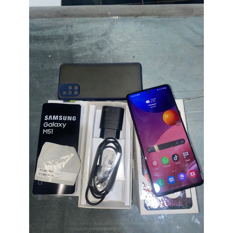 samsung m51 8/128 fullset (dotmod aio v2 purpel)