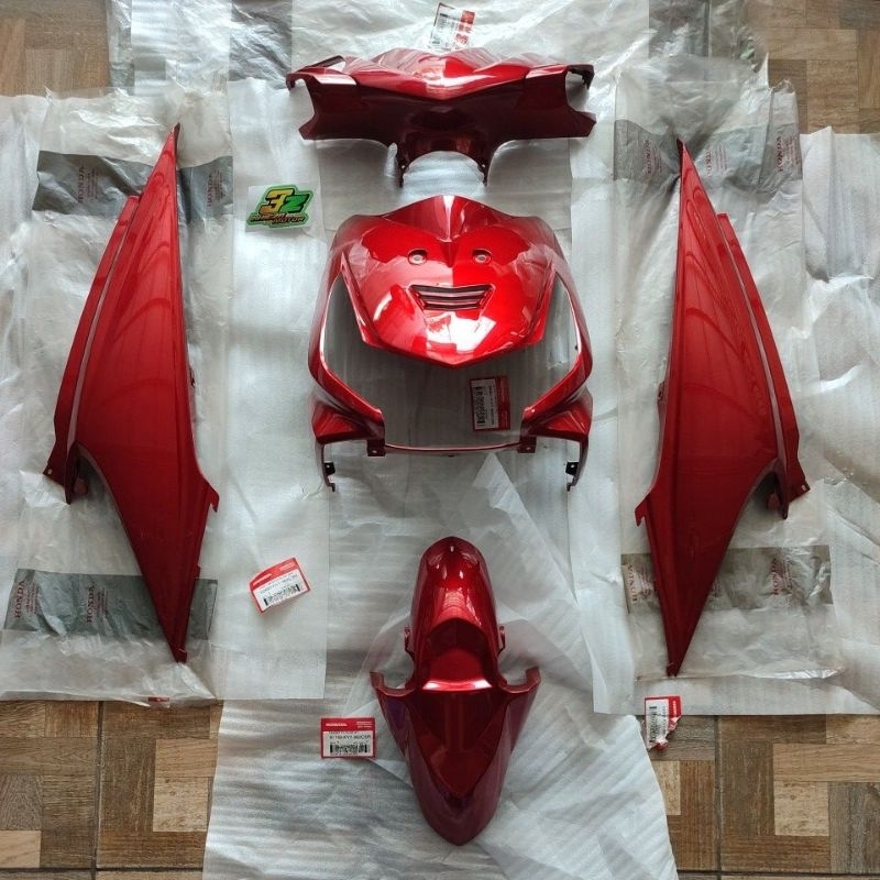 Body bodi fullset halus beat karbu KVY gen 1 gen 2 merah maroon marun CSR original baru AHM