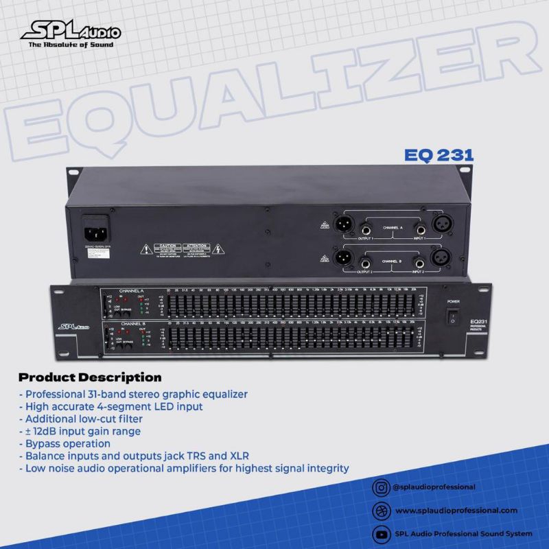Equalizer SPL AUDIO EQ-231 original