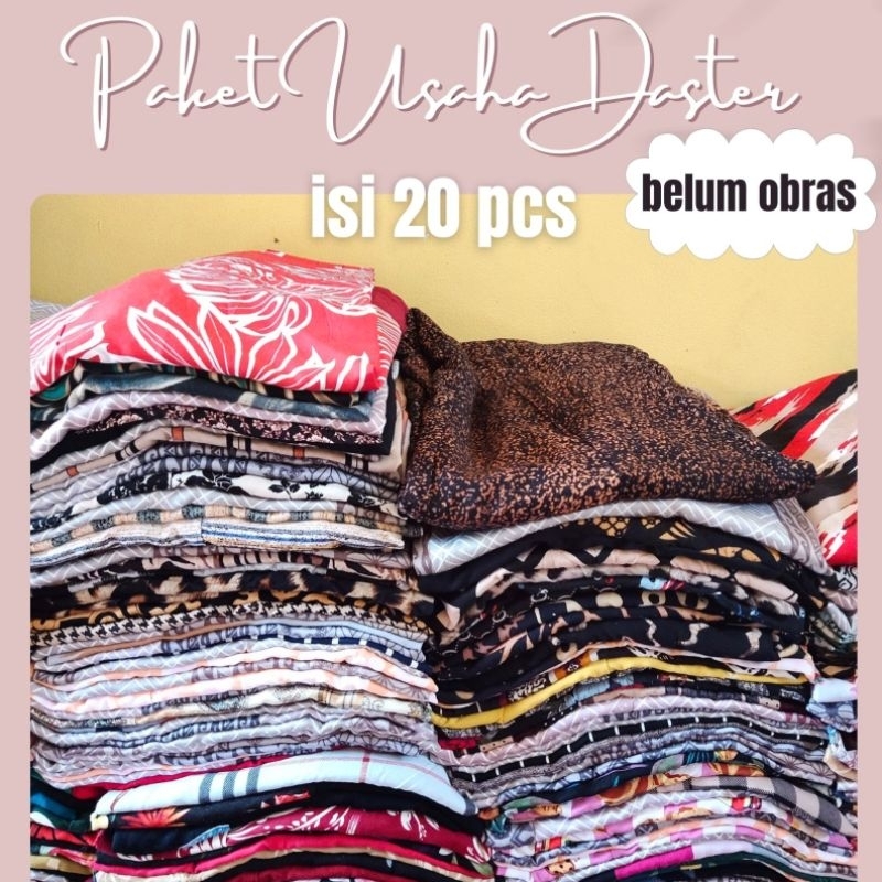 PAKET USAHA DASTER KATUN RAYON ISI 20 PCS (BELUM OBRAS)