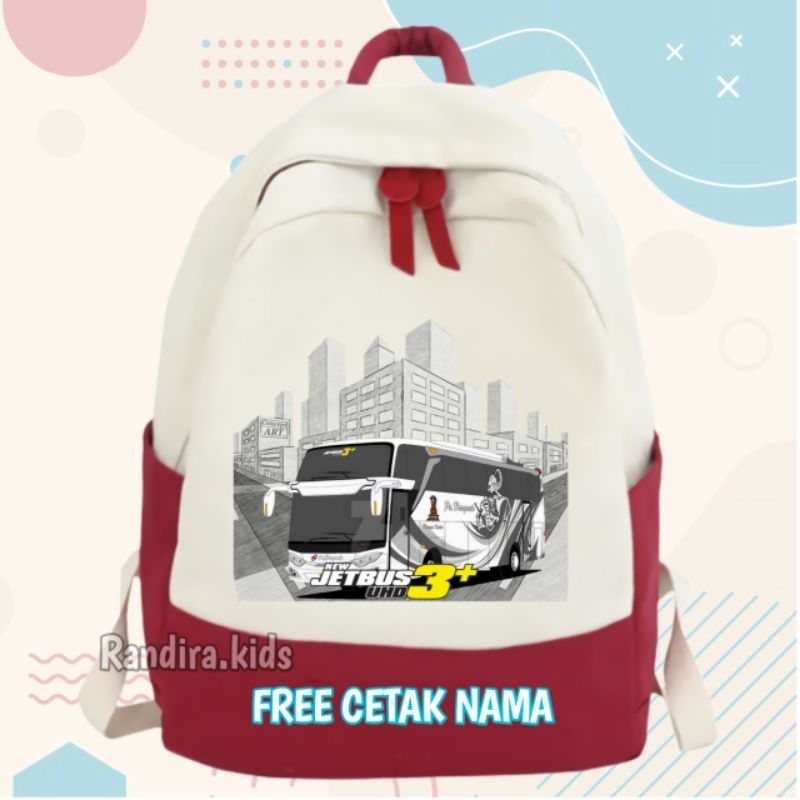 TAS RANSEL ANAK BIS PARIWISATA JET BUS 3+ TERBARU
