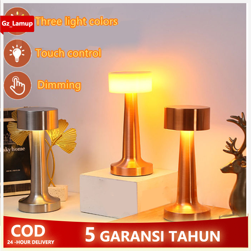 2000MAH LAMPU MEJA PORTABLE LED / LAMPU SENSOR SENTUH / LAMPU LED / LAMPU KTV / LAMPU MEJA AESTHETIC