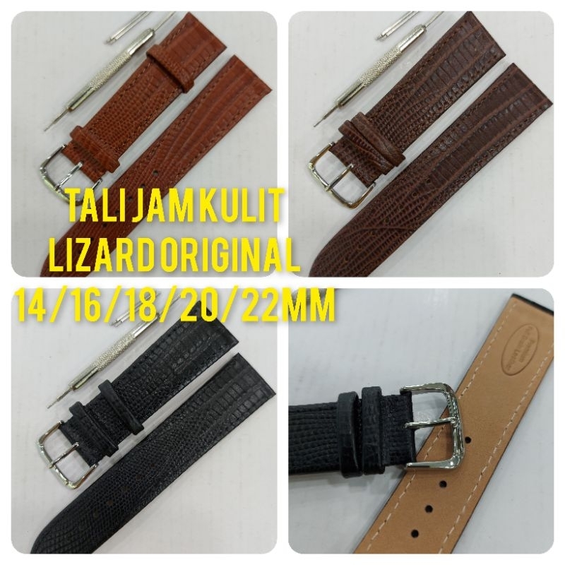 Strap tali jam tangan kulit  lizard original