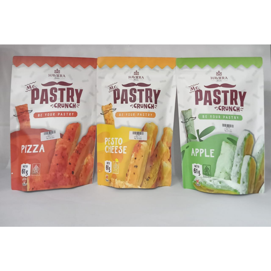 

Mr. Pastry CRUNCH Khas Bali 61 gr ( 3 Varian Rasa)